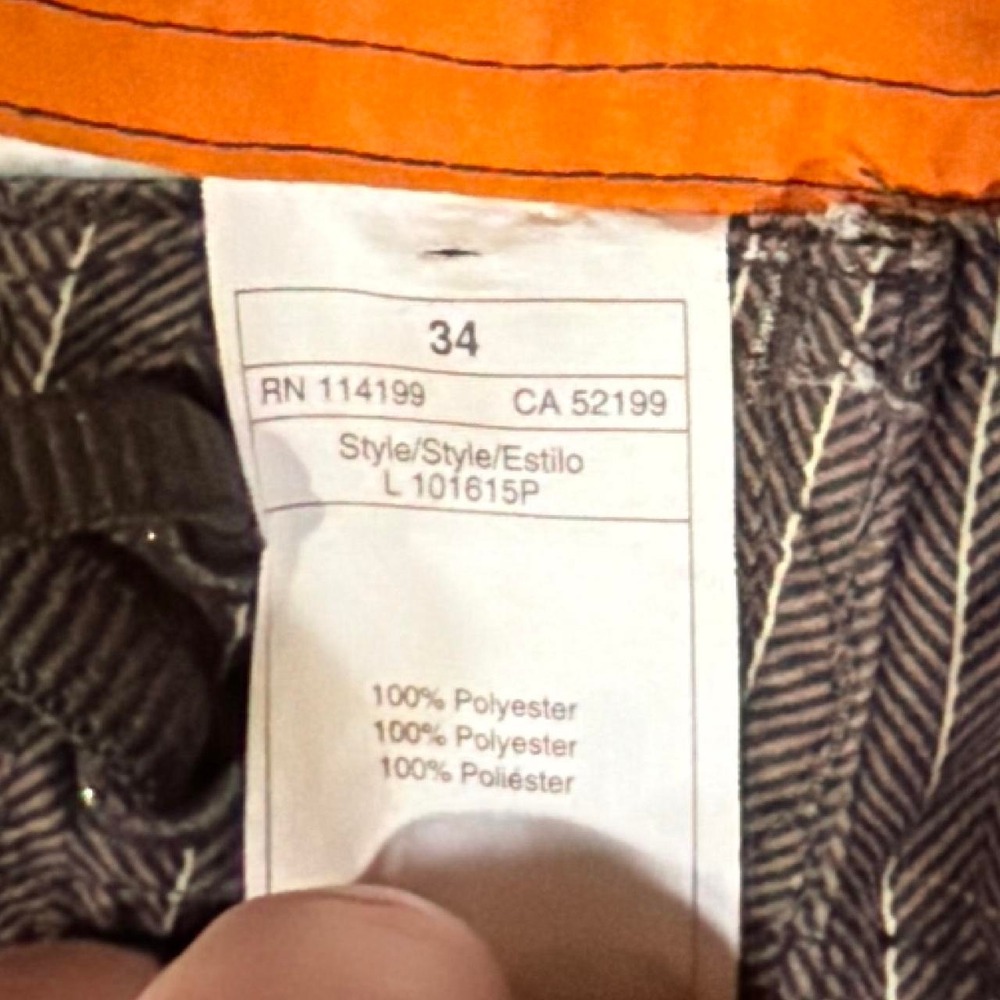 Y2K Vintage Quiksilver Board Shorts | Brown/Orange | Size 34 - Picture 3 of 6